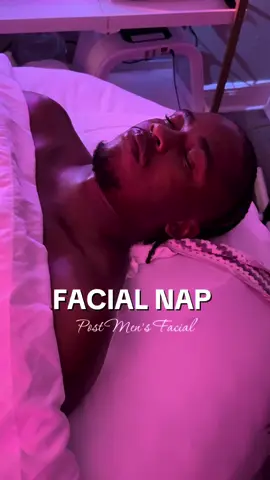 Men’s facial + Nap = The soft life you didn’t know you needed 💜 #mensfacial #mensmentalhealth #mensgrooming #zephyrhills #wesleychapel 