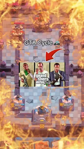 GTA Cycle 🚓 #cr #clashroyale #supercell #clashroyaledaily #deutschememes 