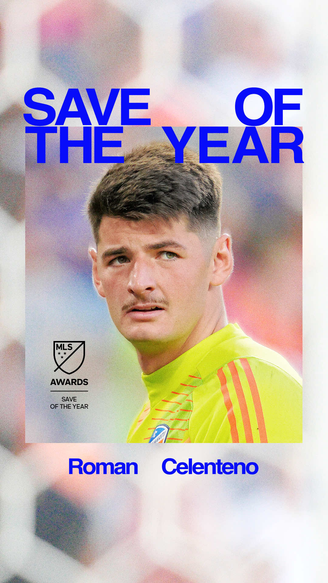 Double save with a little extra 😱 Roman Celentano wins the Save of the Year as voted by the fans 🧤 #MLS #Soccer #goalkeeper #save 