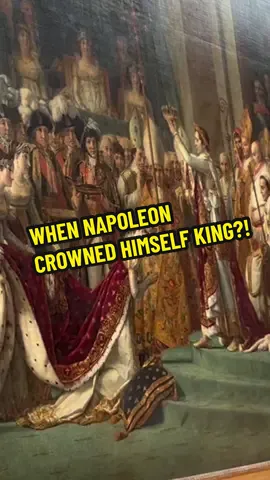 Everyone rushes to the Mona Lisa… but this? This is the moment Napoleon crowned himself Emperor. 😳 Painted by Jacques-Louis David, it’s over 6 meters wide — and every single person you see here actually existed.  Even the Pope was there… but Napoleon didn’t let him do the crowning. He took the crown and did it himself. 💀 That’s not just history — that’s ego on canvas. It took 3 years to finish, and today, it still gives chills to anyone standing before it. Next time you’re at the Louvre — skip the crowd, find this masterpiece, and feel the power of one man rewriting history. 📍Louvre, Paris #fyp #traveltok #louvre #louvreheist #napoleon 