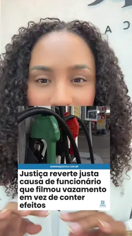 A JUSTIÇA FEZ JUSTIÇA DESSA VEZ? ⚖️ O trabalhador foi demitido por justa causa após filmar um vazamento em vez de tentar conter o problema. 👉 Resultado: a justa causa foi revertida, e ele teve todos os direitos reconhecidos! 💬 Você acha que ele fez o certo ao registrar o ocorrido? 📄 Fonte: Diário de Justiça