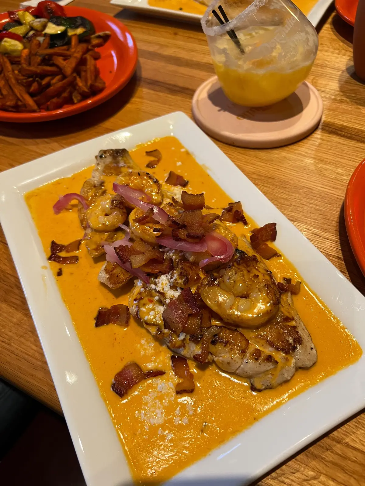 When I heard that La Rumba Restaurant Latino had some new menu items.. I went running to try them ASAP! 🌮 Here’s what we ordered.. 🍤 Camarones en Salsa Del Caribe — Salted shrimp with bacon, red snapper, garlic chipotle, black pepper and melted mozzarella cheese.  🌮 Chimichurri cheese tostadas — I wasn’t expecting these to be SO GOOD but do y’all see that cheese?! So flavorful and I’ll be ordering this everytime I go. 🥩 Filete Ahumado — This steak is for the spice lovers. It’s so tender and flavorful. 🌶️ Blackberry Jalapeño Margaritas — The perfect combo of spicy and sweet! La Rumba is one of my favorite restaurants in town BY FAR and the menu items just made me want to eat here every week now. 🤣 #asheville #ashevillenc #ashevillefood #ashevillefoodie #ashevilleeats 