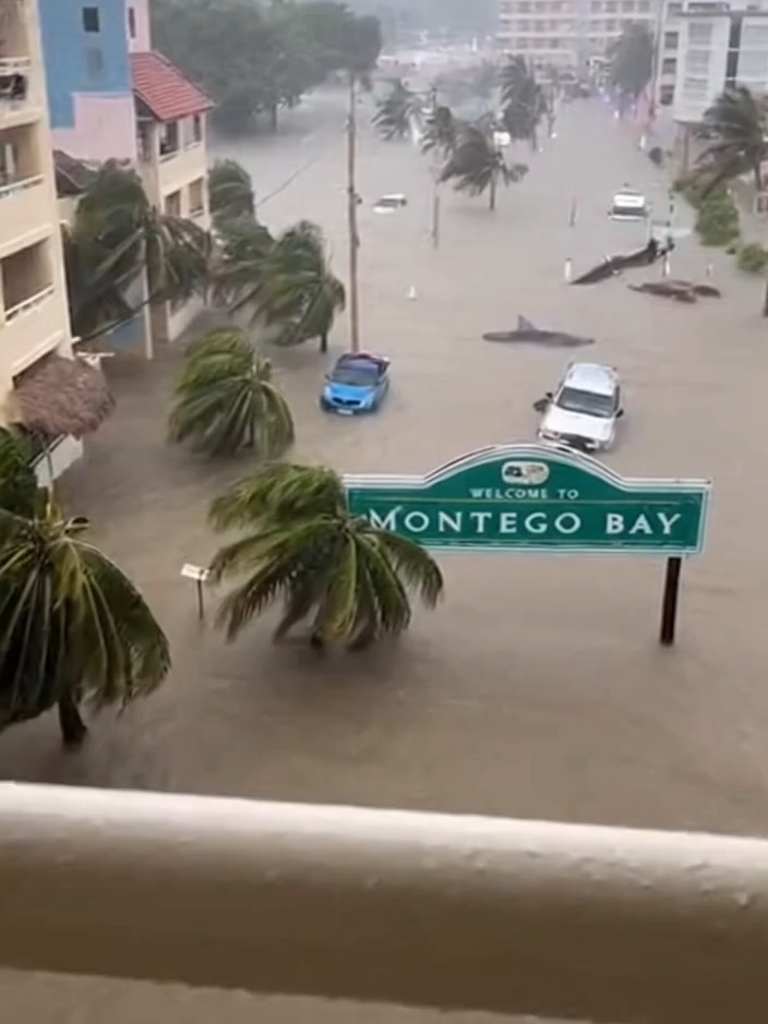 #HurricaneMelissa #jamaica #shark #flood #realityshift #caughtoncamera #wtf