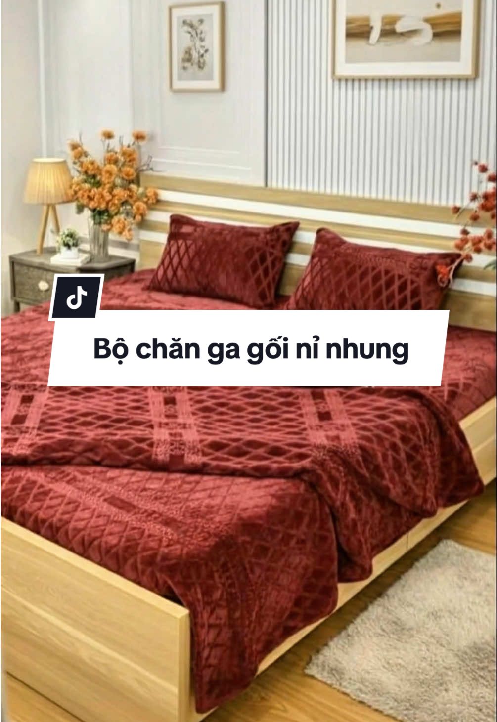 🌈 Mùa lạnh mà thiếu bộ chăn ga gối nỉ nhung này là uổng lắm nha 💤✨    🌷 Sang – xịn – ấm cực! Ai sờ cũng mê ❤️  👉 Phòng đẹp hơn hẳn khi thay bộ chăn này đó 🛏️🔥  #chăn #bochangagoi #bochangagoininhung #channinhung #channhungtuyet 