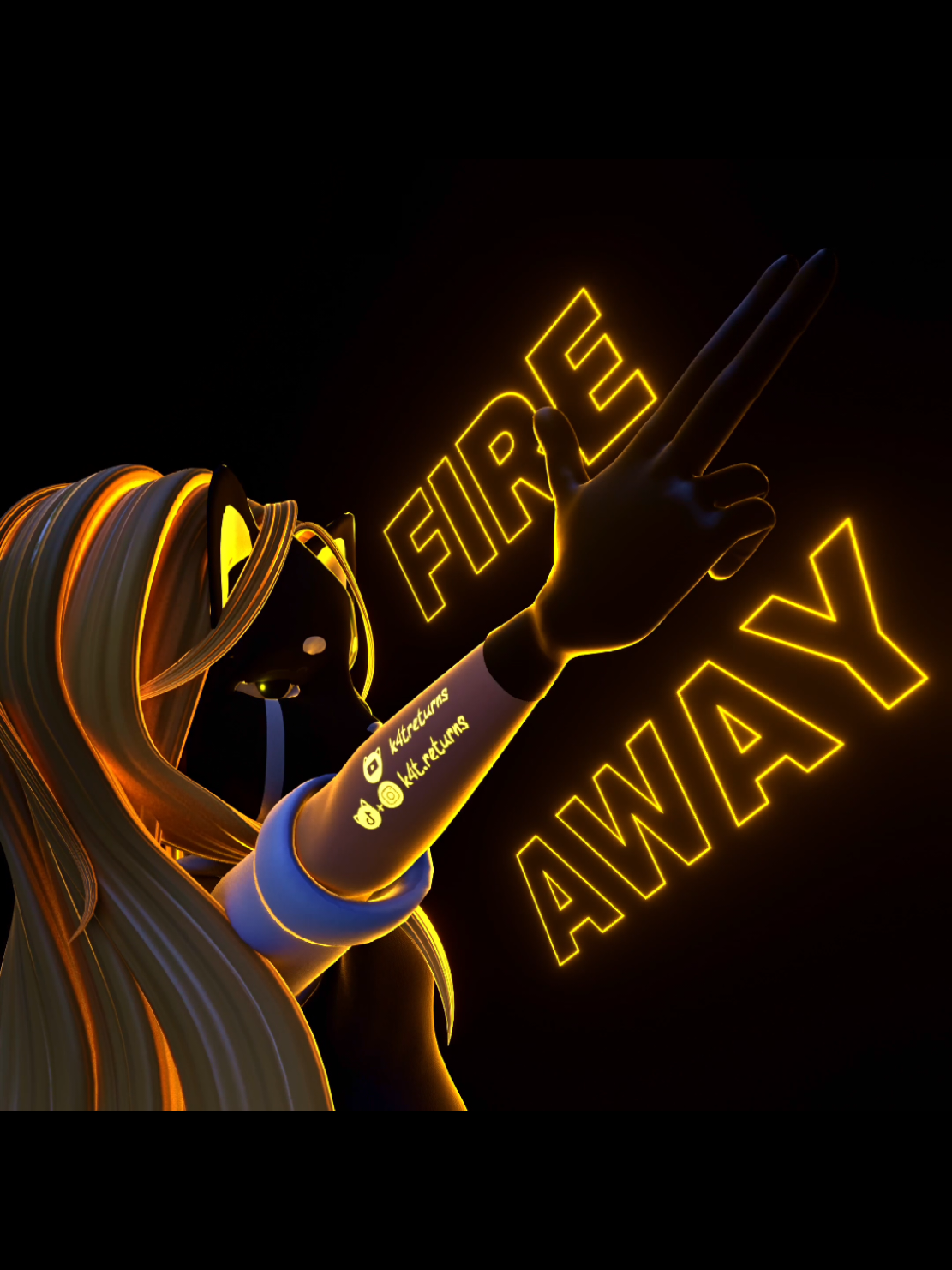 I've never been so wide awake. . .  (3D model done by yours truly<3) #k4treturns #foryou #fyp #sabrinacarpenter #takeaim 