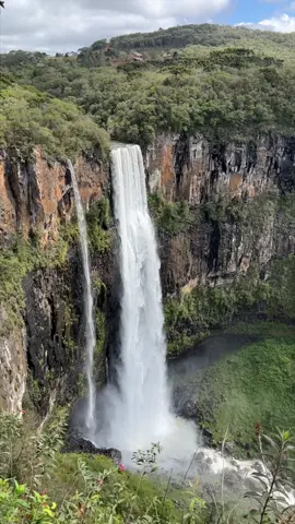 Salto São Francisco Paraná, Brasil Na tríplice fronteira entre os Municípios de Guarapuava, Prudentópolis e Turvo, o magnífico Salto São Francisco destaca-se como um dos saltos mais altos do Brasil: 196 metros #cachoeirasbrasileiras  #brazilianwaterfalls  #Natureza  #aaltosaofrancisco #cachoeirasgigantes