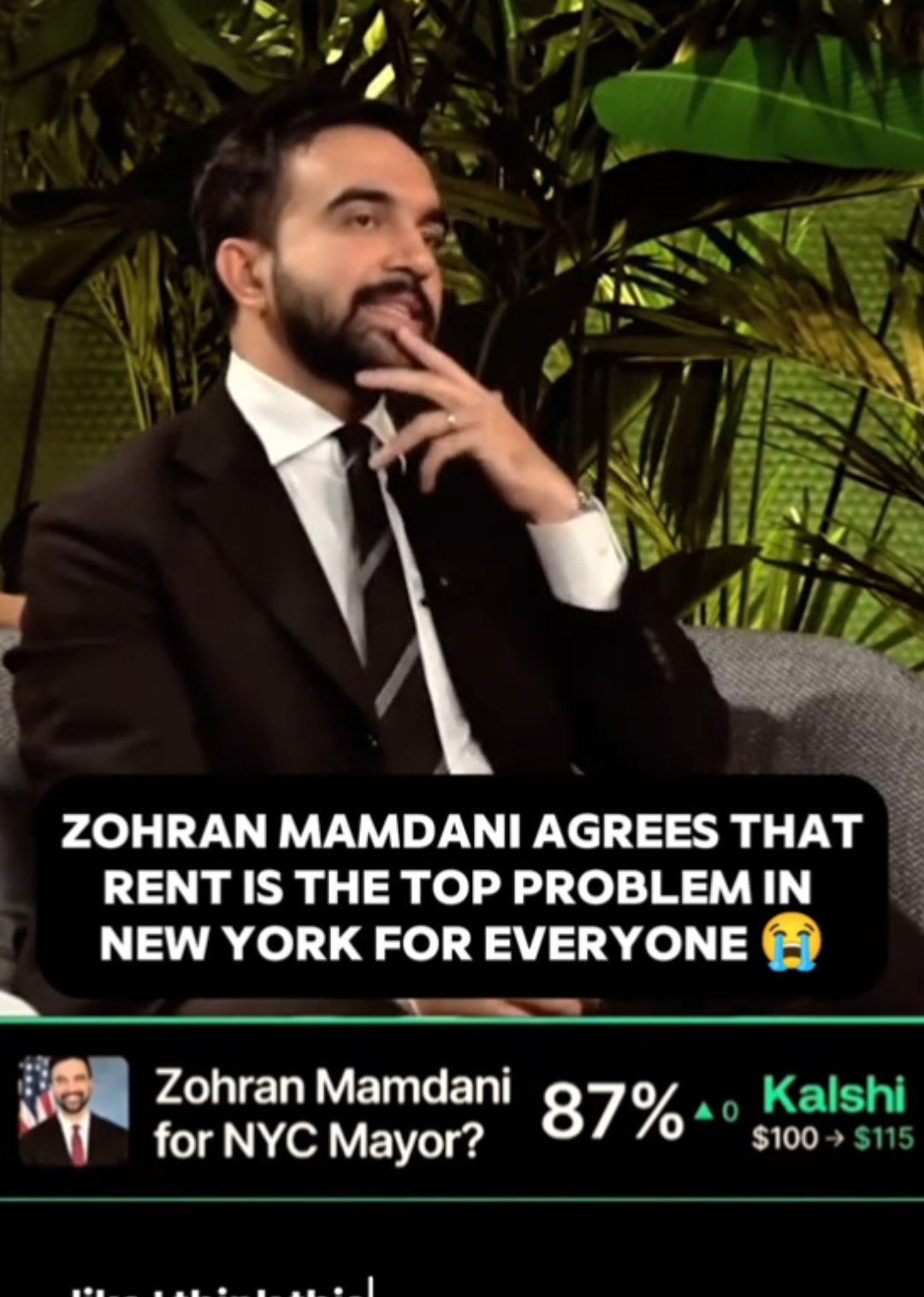 Zohran Mamdani agrees that rent is the top problem in New York for everyone. 🥲 Andrew Schulz added it's double in six years.🤯 . . #zohranmamdani #mamdani #mustwatch #fyp #podcast 