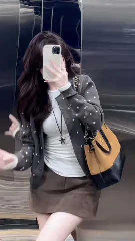 [Steezy] Áo khoác cardigan len chấm bi #aokhoaccardigan #aocardiganlen #thoitrangnu #xuhuongtiktok 