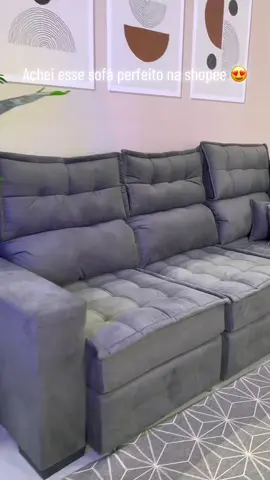 Sofá da shopee 😍 #sofa #sofadecanto #casa #viral #foryou 