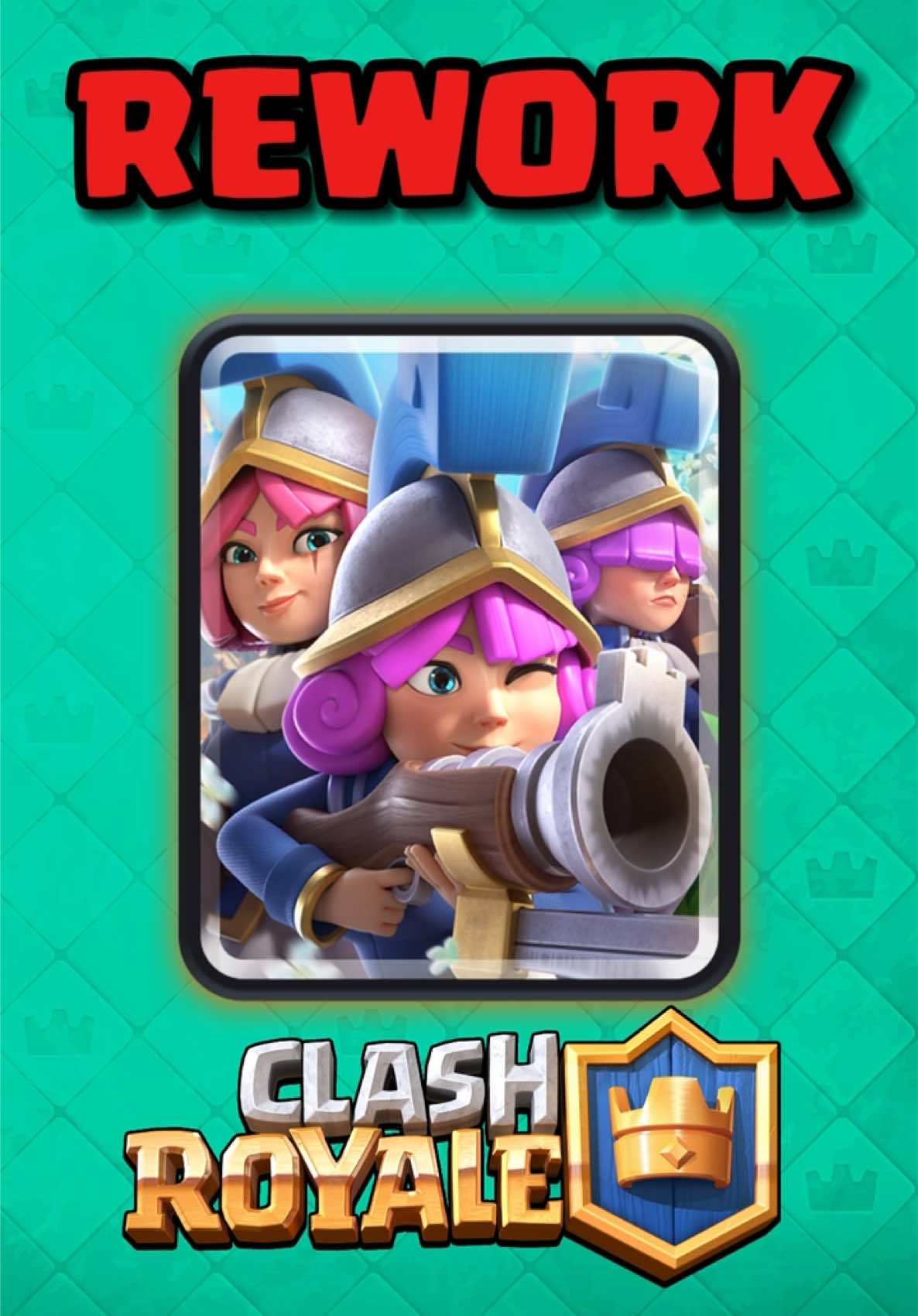 Rework Trio de Mosqueteras en Clash Royale #gaming #supercell #clashroyale 