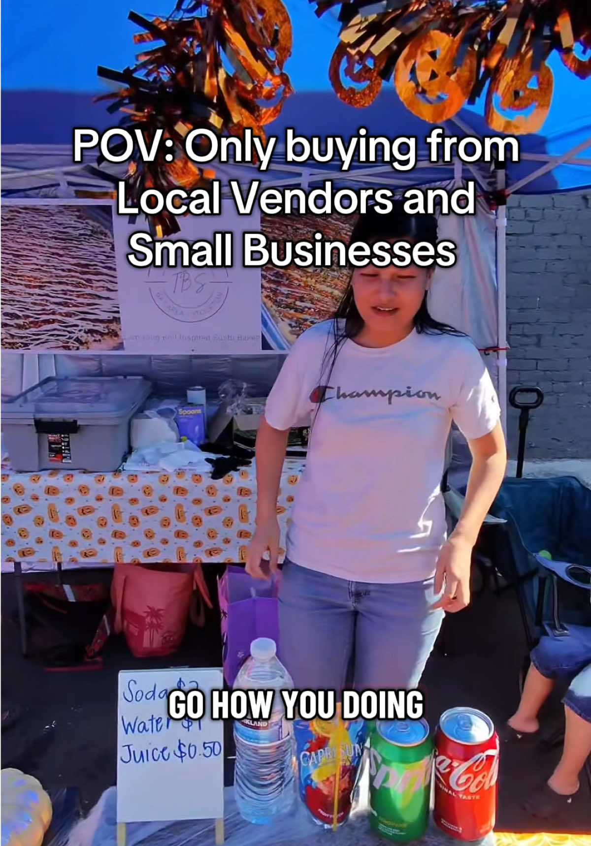 POV: Supporting a small business that sells sushi bake and spam musubi. tinbakessushi #pov #supportsmallbusiness #SmallBusiness #wholesome #Vlog 