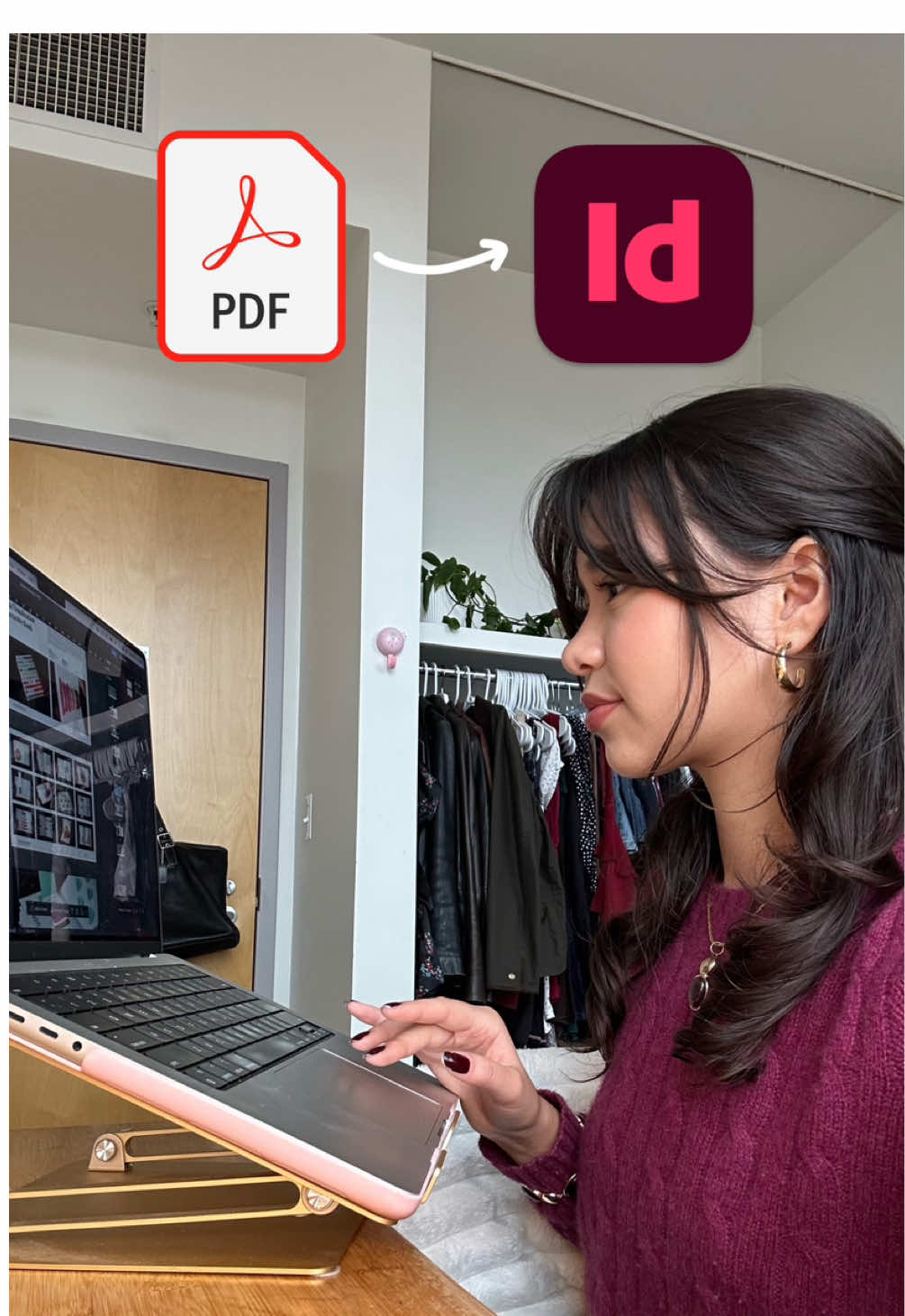 Ever lose your original design file? 👀 With Adobe InDesign’s Convert PDF to InDesign Document feature, I turned my old portfolio PDF into an editable file. No need to start over. @Adobe Creative Cloud #AdobePartner #AdobeInDesign 