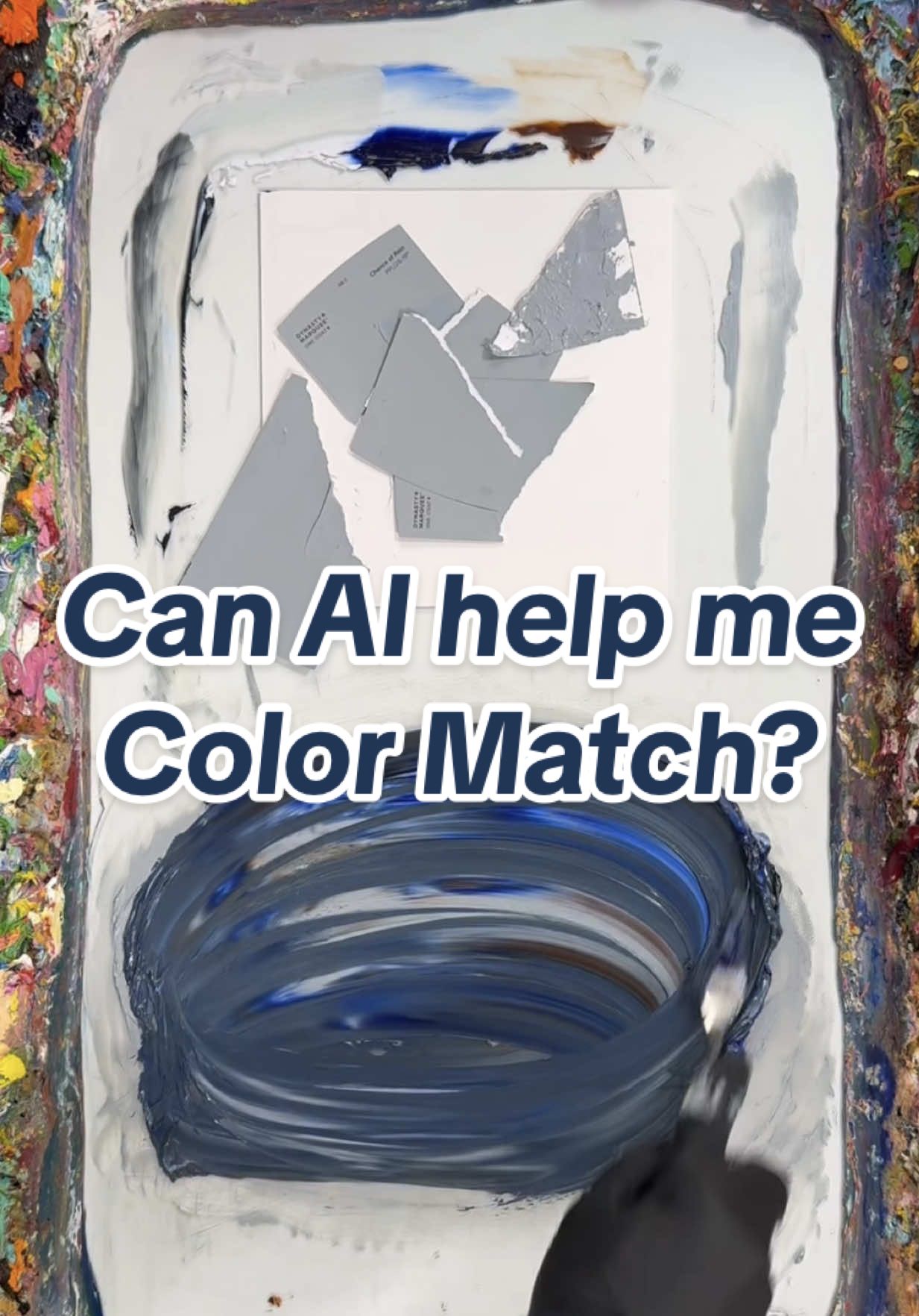 Can AI Help Me Color Match? #AI #artist #art #color #artistsoftiktok 