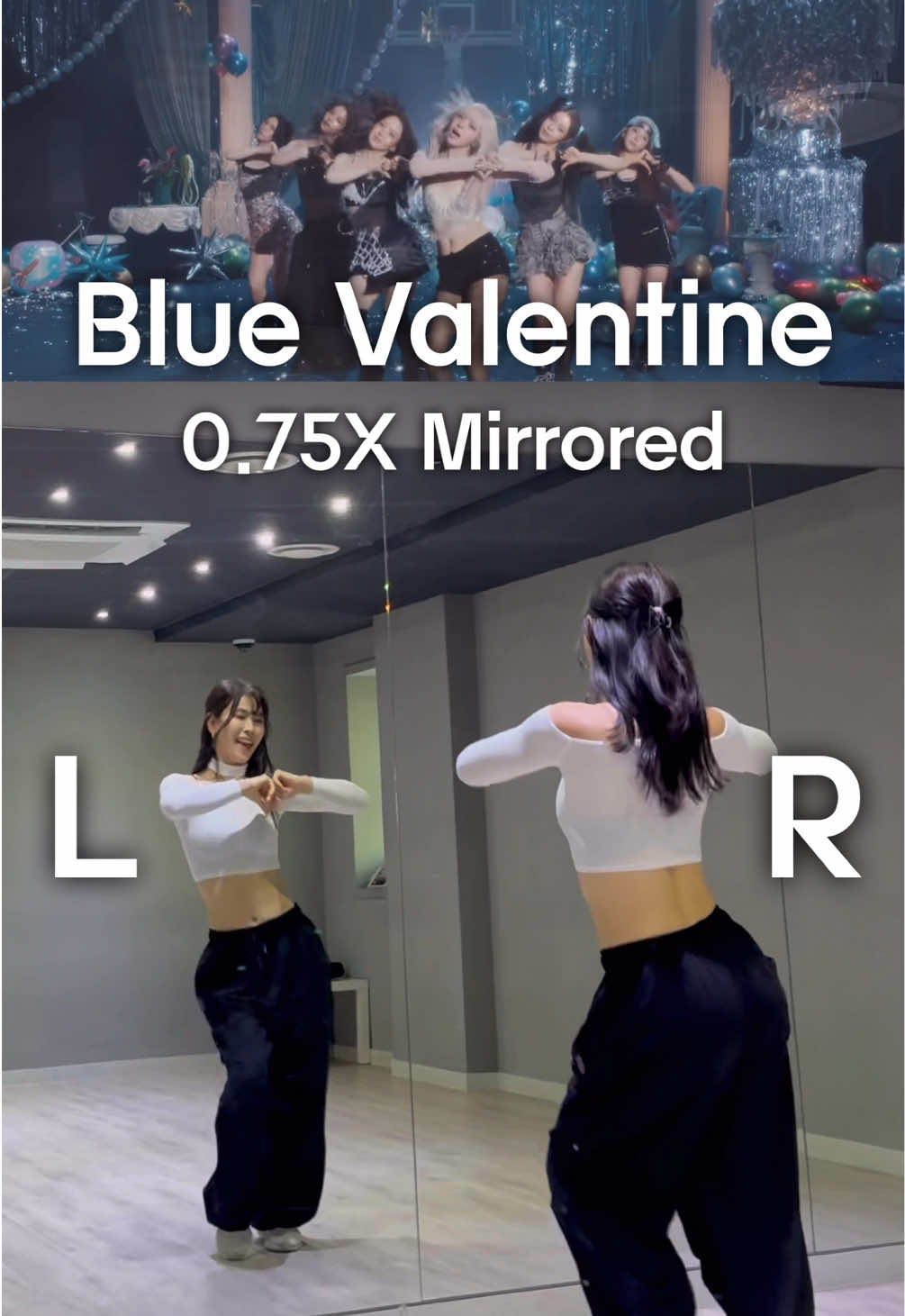 NMIXX - Blue Valentine Mirrored SpeedX0.75 거울모드 느린버전 . . #nmixx #nmixxbluevalentine #bluevalentinechallenge #kpopdancetutorial #bluevalentine 