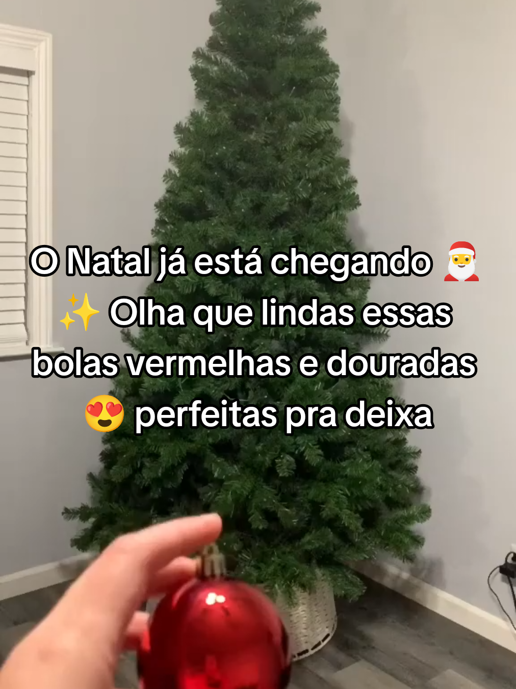 Kit com 30 bolas de Natal nas cores vermelho e dourado 🎁 Perfeitas pra deixar sua decoração ainda mais elegante e iluminada 🎄💛 Comprei na Shopee — chegou rapidinho e com frete grátis! 🚚✨ #Natal2025 #decoracaodenatal #bolasdenatal #shopeebr #natalchegando 