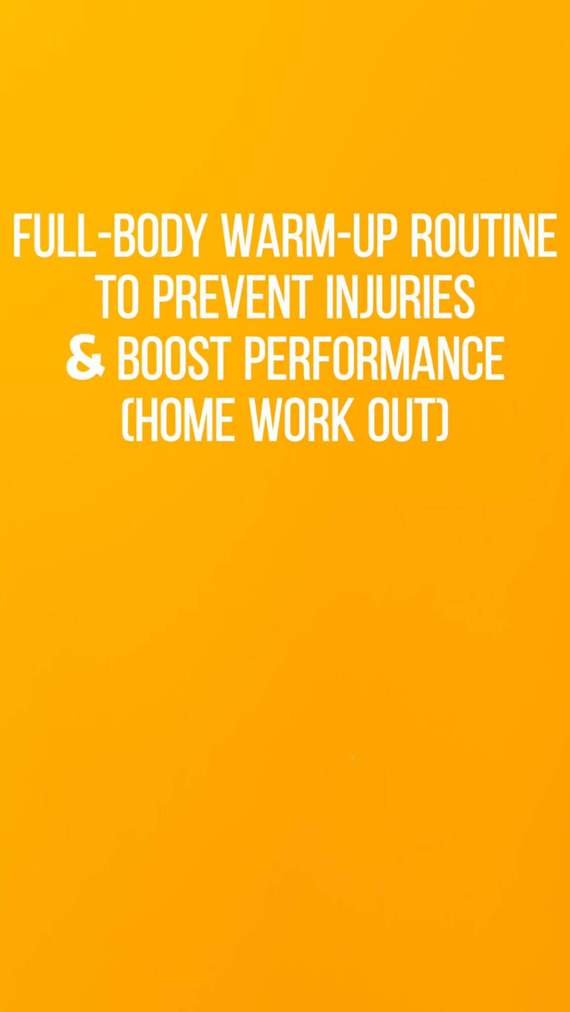 ✊Save this -5 min full-body warmup to lower injury risk!#warmup #warmingup #workout #homeworkoutsforwomen 