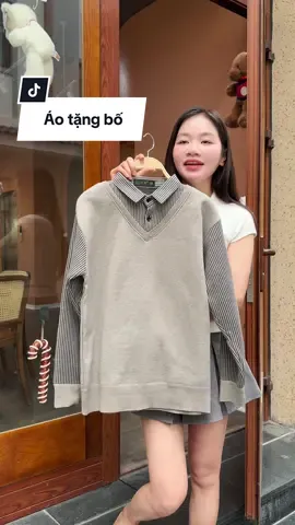 Áo len lót nỉ tặng bố #dungmeocheck #aotangbo 