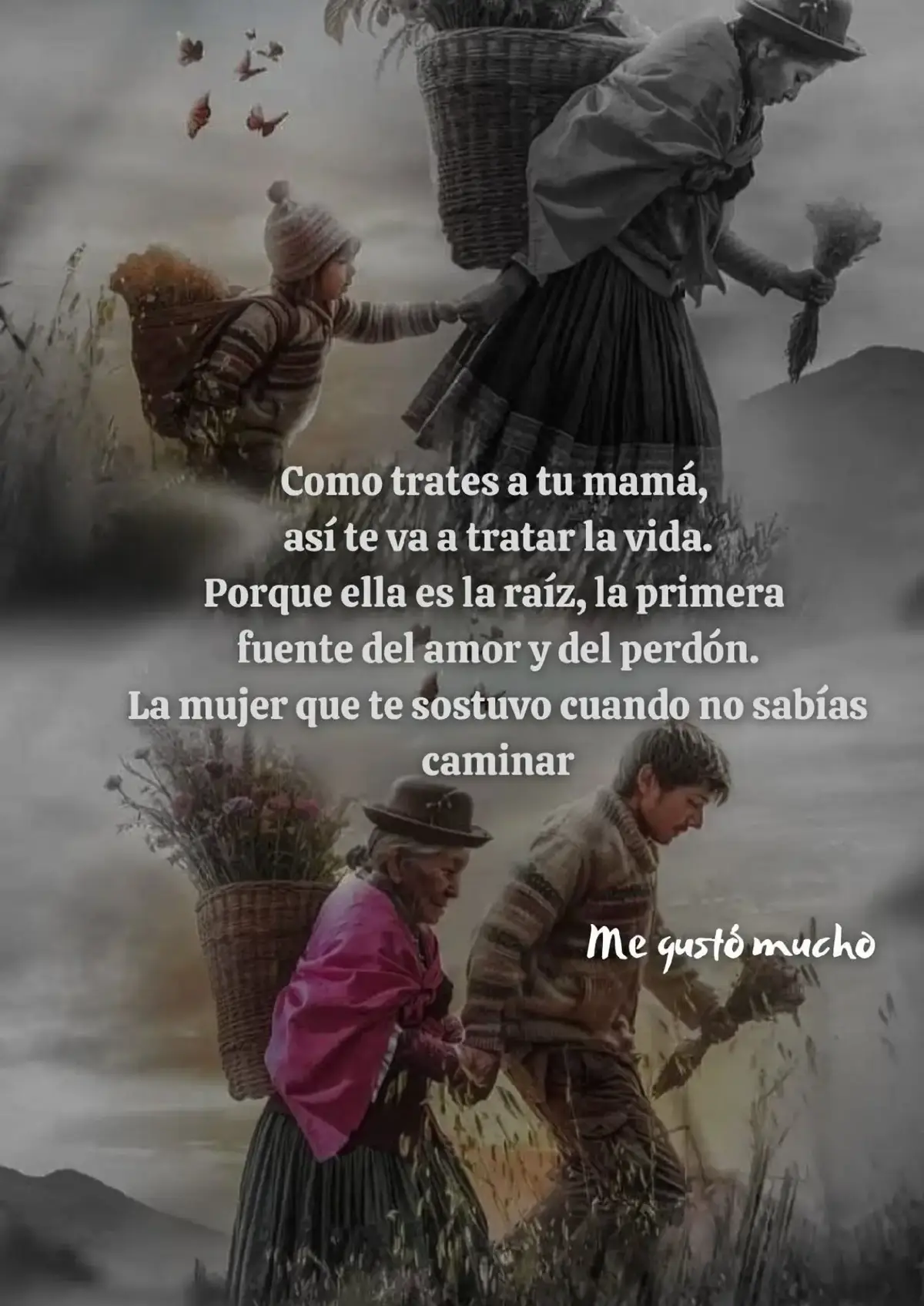 Como trates a tu mamá, así te va a tratar la vida. Porque ella es la raíz, la primera fuente del amor y del perdón. La mujer que te sostuvo cuando no sabías caminar, que te abrazó cuando el mundo te dolía, que calló sus propios miedos para que tú sintieras seguridad. Tu madre es un espejo del alma: lo que siembras en ella, lo cosechas en el tiempo. Y sin embargo, cuántas veces se nos olvida mirarla con ternura, preguntarle cómo se siente, o simplemente agradecerle por haber dado tanto, aun cuando nadie le dio a ella. Tal vez nunca supiste todo lo que calló, las veces que tuvo que ser fuerte sin quererlo, las lágrimas que escondió detrás de una sonrisa para no preocupar a nadie. Creciste viendo a una mujer que podía con todo, sin saber que a veces solo quería descansar un momento, solo quería que alguien la abrazara sin pedirle nada a cambio. La vida tiene una manera muy sutil de enseñarnos sus lecciones: nos devuelve todo lo que damos, especialmente lo que damos —o negamos— a quien nos dio la vida. Trátala con amor, con paciencia, con respeto. No la interrumpas cuando hable, no la juzgues por lo que no pudo ser, porque hizo lo mejor que pudo con lo que tuvo. Y si ya no la tienes contigo, háblale desde el alma, dile todo lo que no dijiste, porque el amor de una madre nunca se apaga, solo cambia de forma y se queda en el aire, esperando ser recordado con gratitud. Recuerda: la manera en que trates a tu madre será la manera en que la vida te devuelva el amor. Y nada pesa más que la conciencia de no haber amado a tiempo… porque cuando ella se va, te das cuenta de que nadie en el mundo te quiso tanto, ni te perdonó tanto, como esa mujer a la que llamaste mamá. 🌹💔 ©️ Me gustó mucho  #MeGustóMucho 📚📖✍🏻