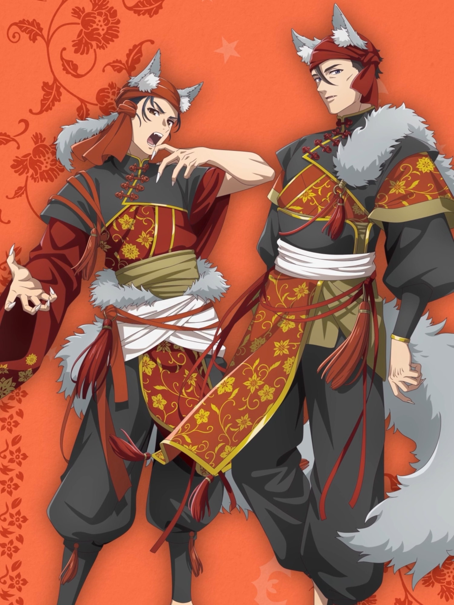 『#薬屋のひとりごと』Halloween Art 2025 第2弾～高順&馬閃～ 🐺｡oO(  さあ、狩りを始めましょう🌕 ) ⁺ ⊹. Happy Halloween🎃 Next Art 10/31 6PM...🐈‍⬛ #薬屋ハロウィン #ハロウィン #theapothecarydiaries #halloween