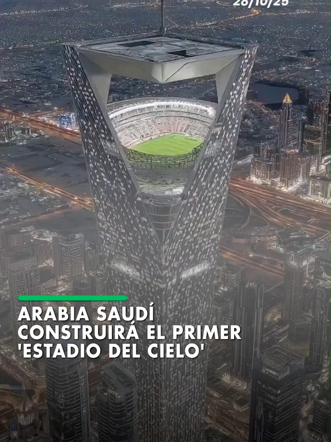 Como parte del megaproyecto Neom, Arabia Saudí construirá un estadio a 350 metros de altura que revolucionará la arquitectura deportiva mundial. Previsto para inaugurarse en 2032, el recinto albergará eventos internacionales y podría ser una de las sedes principales del Mundial de la FIFA 2034, reflejando la apuesta del país por la innovación y el turismo global. #ElDeber #Noticias #Internacional #ArabiaSaudí #Estadio #Mundo 📹RRSS