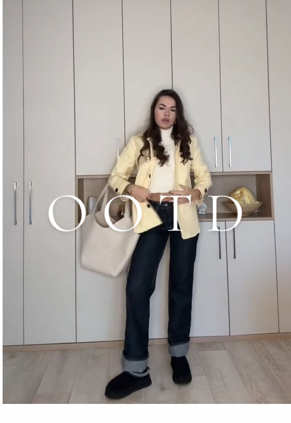 ✨i love this outfit!💛#grwm #OOTD #uni #school #outfitcheck 