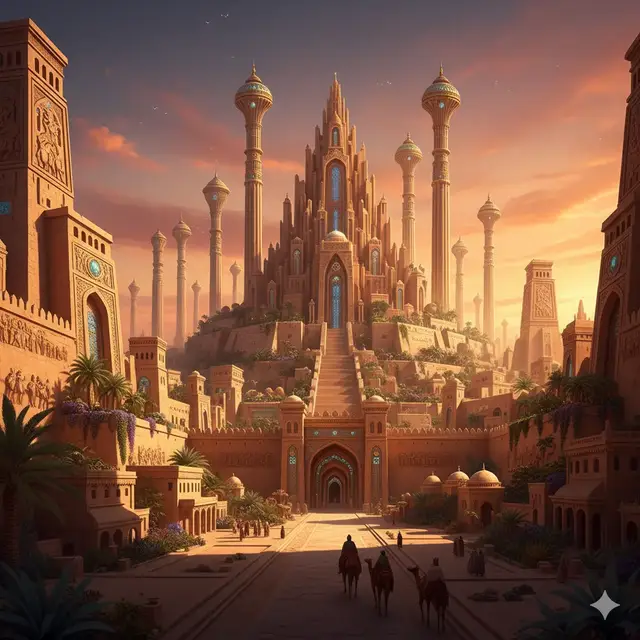 قصة قوم عاد والمدينة التى لم يخلق مثلها ف البلاد حيث تم بناء المدينة كاملة من الذهب ،فلما طغو ف البلاد ارسل ربك عليهم ريحا صرصرا فاصبحت المدينة خاليه.  #قصص #قوم_عاد #foryoupage #viral 