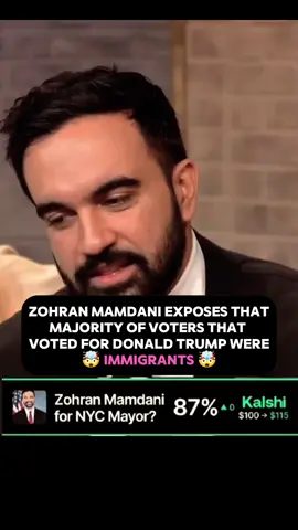 Zohran Mamdani  exposes that the majority of voters that voted for Trump 🧐were immigrants.🤯 . . #zohranmamdani #podcast #nyc  #podcastclips #mamdani 