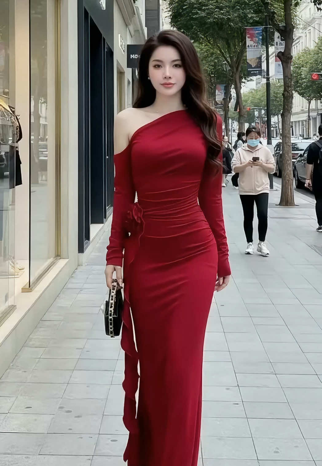 ĐẦM LỆCH VAI HOA RỦ ĐÍNH HOA SANG CHẢNH #TikTokAwardsVN #damdutiec #vaydutiec #thoitrangnu #ninhanhchill  @Ninh Anh Chill  @Ninh Anh Chill  @Ninh Anh Chill 