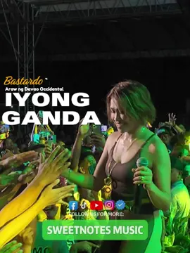 Lasing sa iyong Ganda 😅 Iyong Gandan | Bastardo - Sweetnotes Live @ Araw ng Davao Occidental #SweetnotesMusic #coversongsinger #music #concert #fyp #foryou