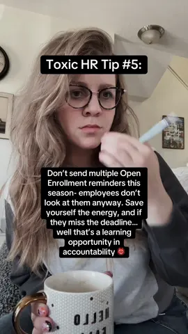In all seriousness I’ll be showing up at your front door to make sure you’re enrolled! #humanresourceslady #hrtiktok #corporate #humanresources #corporatehumor 