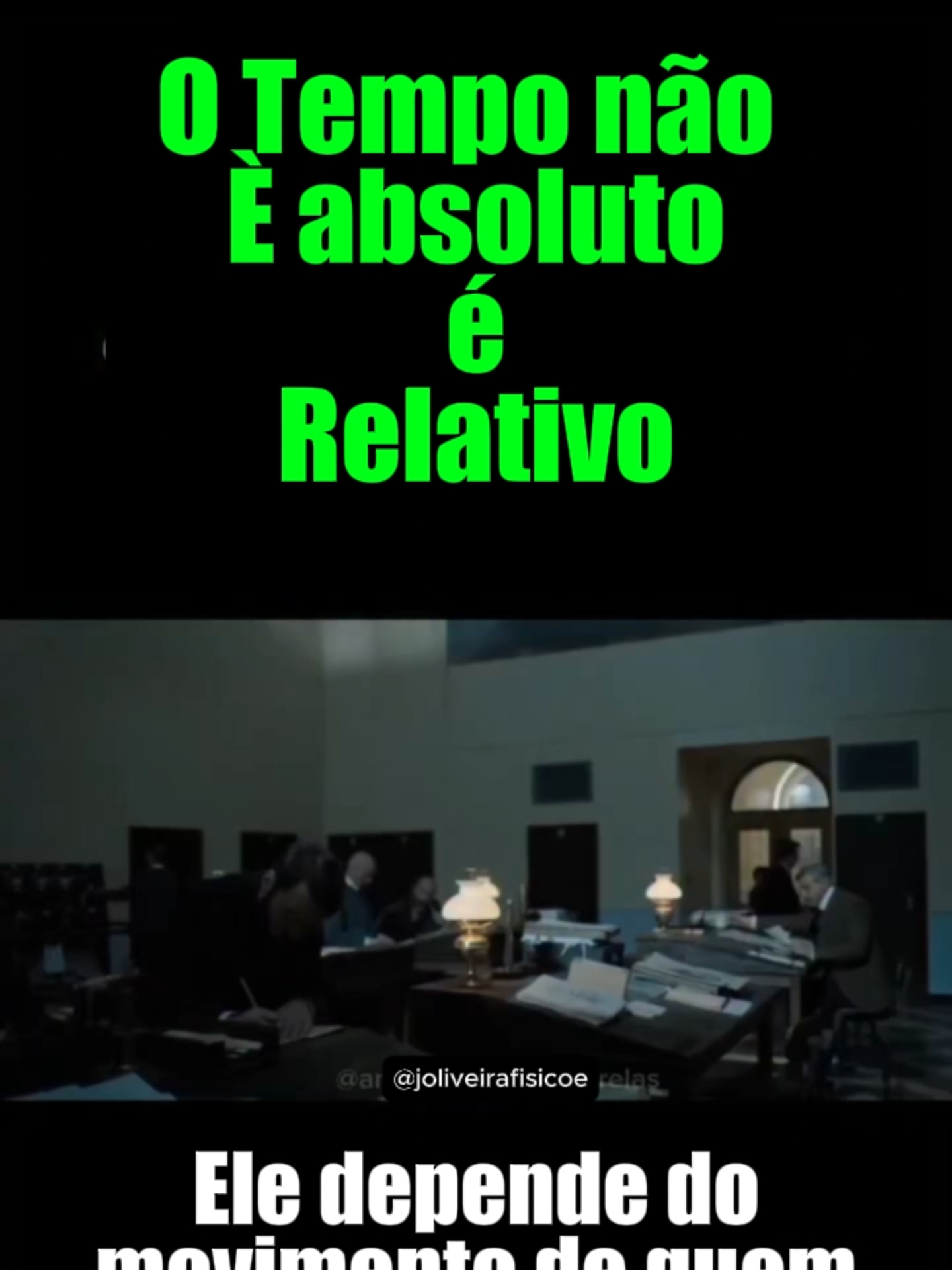 O Trem de Einstein e o Mistério do Tempo  Você está num trem em movimento. Dois raios caem — um na frente, outro atrás. Para você, acontecem em momentos DIFERENTES. Mas pra quem está na estação... os dois caem JUNTOS. Foi assim que Einstein mostrou: o tempo NÃO é absoluto! Ele depende do movimento de quem observa. Essa ideia deu origem à Teoria da Relatividade e mudou nossa visão do universo!  O tempo se curva, estica e transforma com nosso movimento. Video da série:  Genius a vida de Einstein #Einstein #Relatividade #Física #Ciência #TremDeEinstein #Tempo #Universo #FísicaNoTikTok #Genius #CuriosidadeCientífica