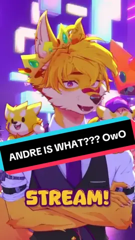 Andre JUMPSCARES THE STREAM OwO #fyp #furry #vtuber #streamer #furrytiktok 
