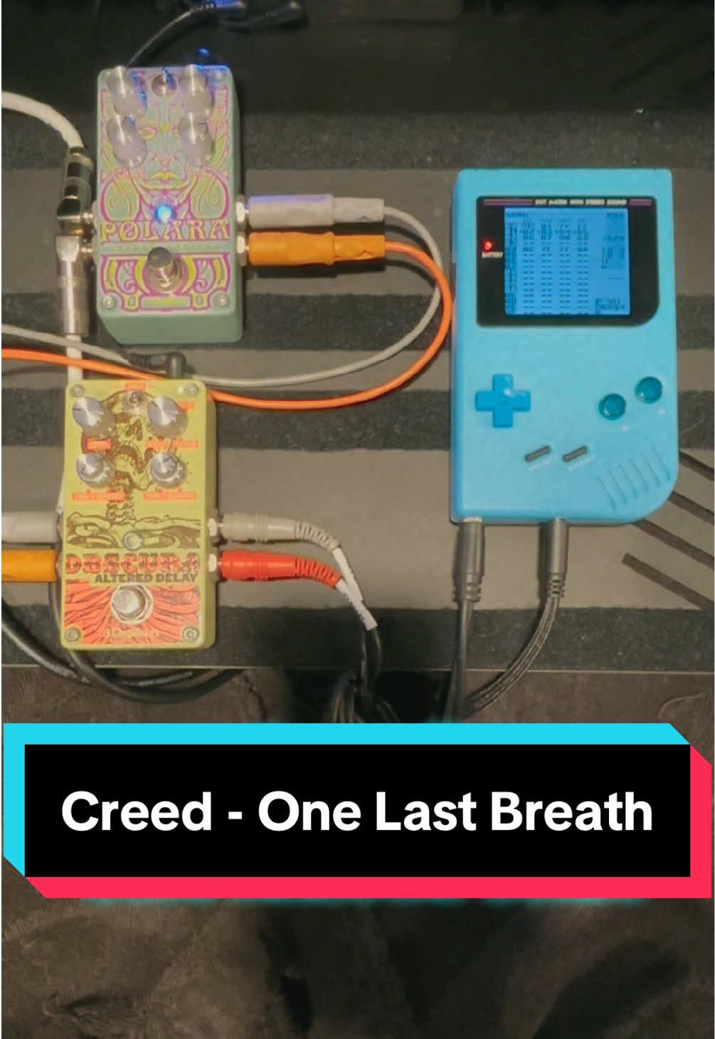 Maybe 6 feet ain’t so far down… #chiptune #guitarpedals #gameboy #creed #onelastbreath @Creed @Scott Stapp 