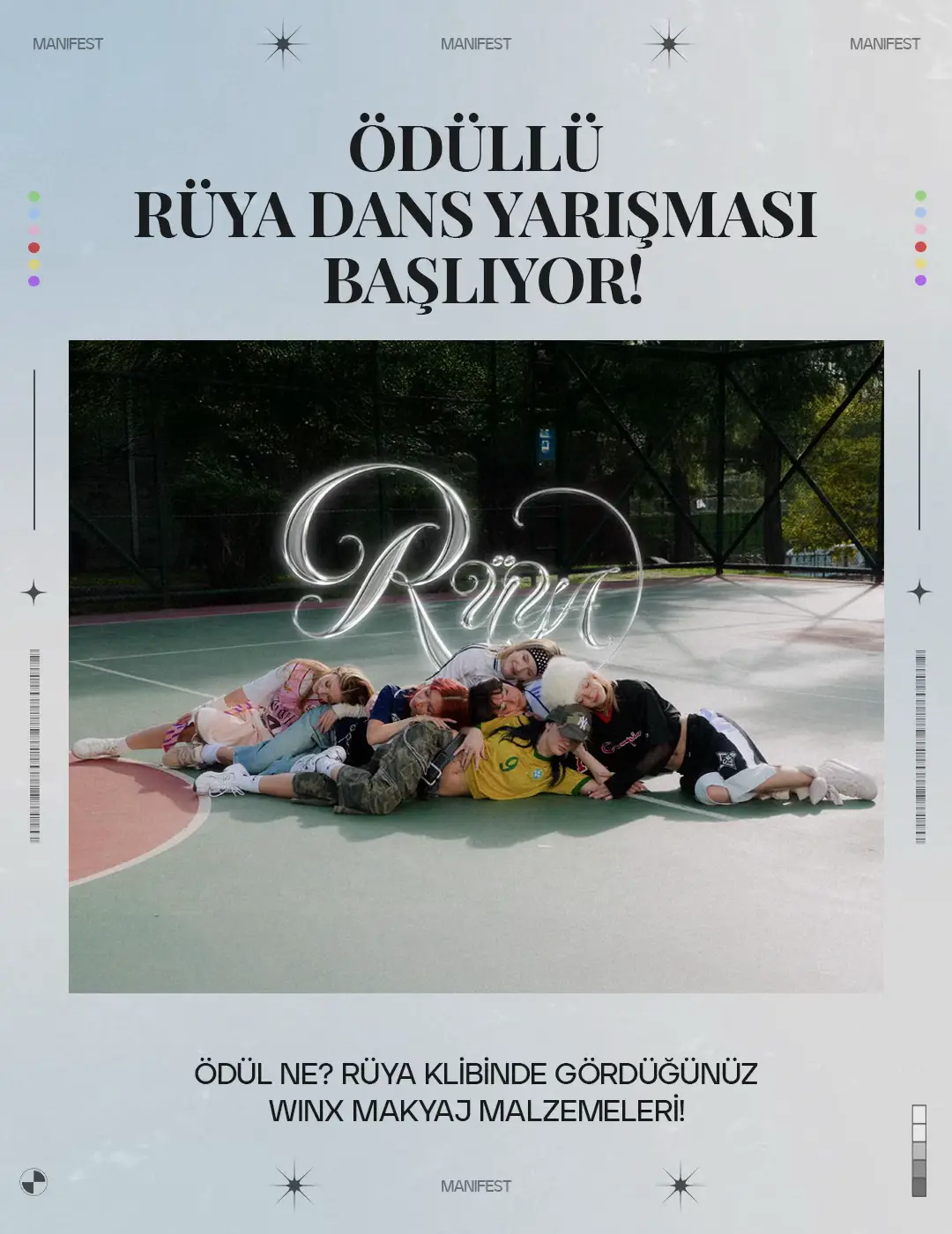 Ödüllü #RüyaDansYarışması başladı! 🧚‍♀️ Hem de ödül, Rüya klibimizdeki WINX MAKYAJ MALZEMELERİ! 💄 Rüya klibimizdeki dans koreografimizi arkadaşlarınla çek, istediğin sosyal medya mecrasına yükle ve manifest@hypers.co adresine gönder. 💌 13 Kasım’a kadar zamanınız var, merakla bekliyoruz. 💚