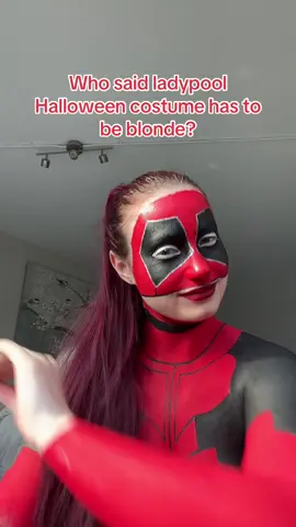 Anyone can be ladypool #fyp #deadpool #halloweencostume #makeup #bodypaint 