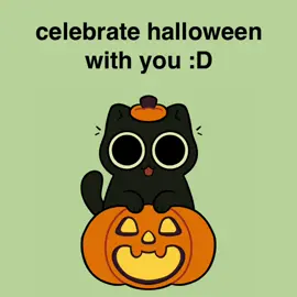 send this to someone you cant wait to spend halloween with :3 #kitty #sillycat #animation #silly #halloween 