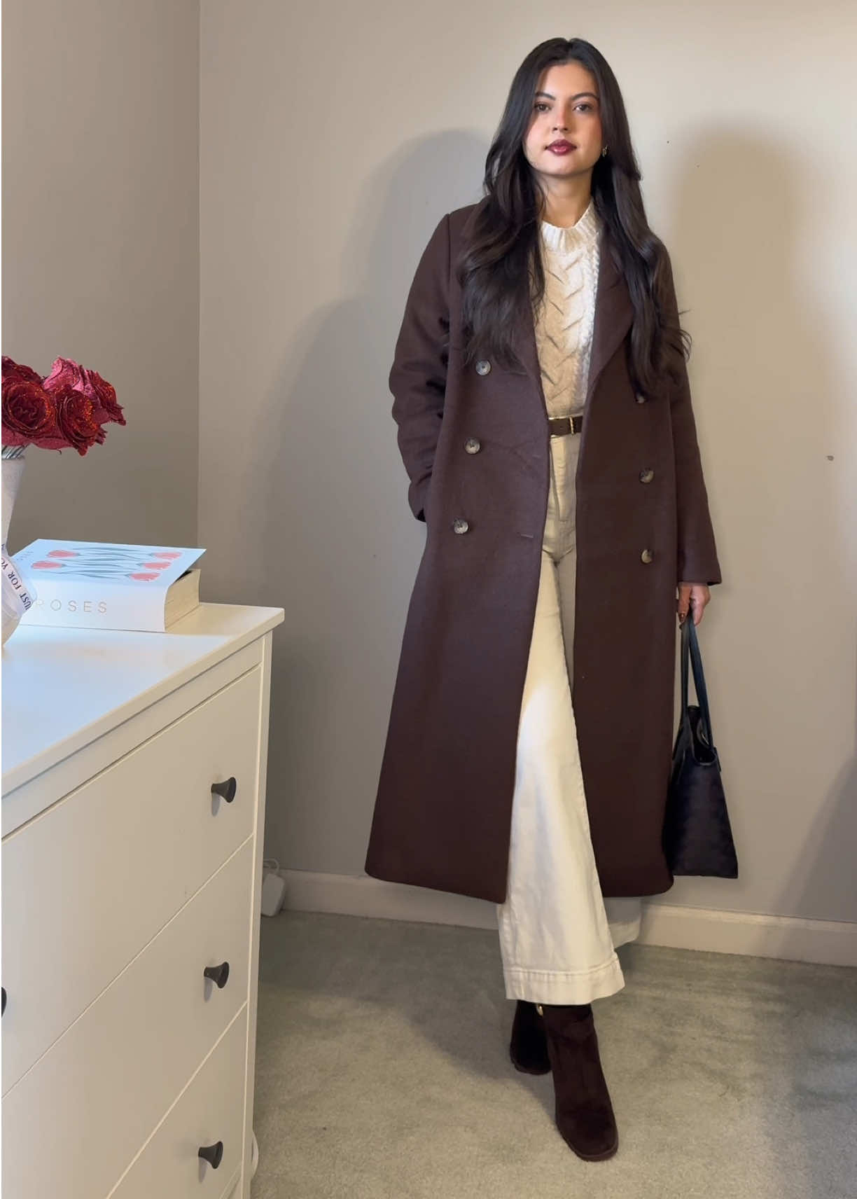 Outfit del día. Dato curioso: El outfit completo es con prendas de segunda mano🤭 a excepción de las botas🤎 #outfitinspo #fall #thriftfinds 