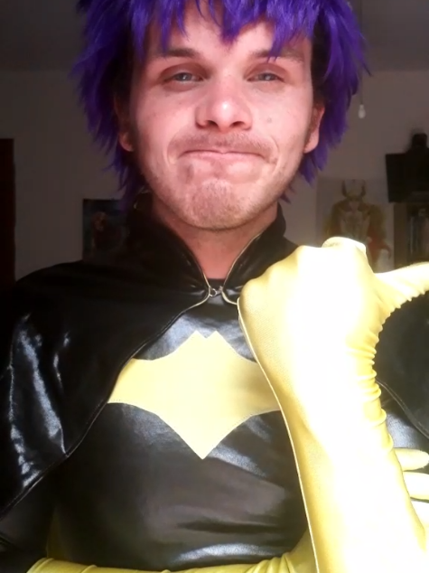 POV: jirou kicks a creep out of the Halloween party and gets a little help #kyokojirou #batgirl #myheroacademiahalloween 