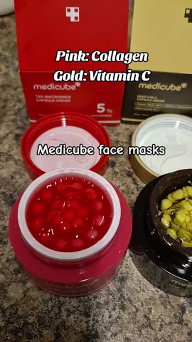 These are amazing! The gel & Boba work great together making your skin shine & healthy. #vitaminc #collagen #facemask  #medicube #koreanskincare 