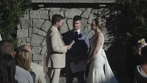 A man that can express his feelings fully and willingly. I love you, Nicolas 🤍 #weddingvows #husbandandwife #groomsvows #newlywed #fyp