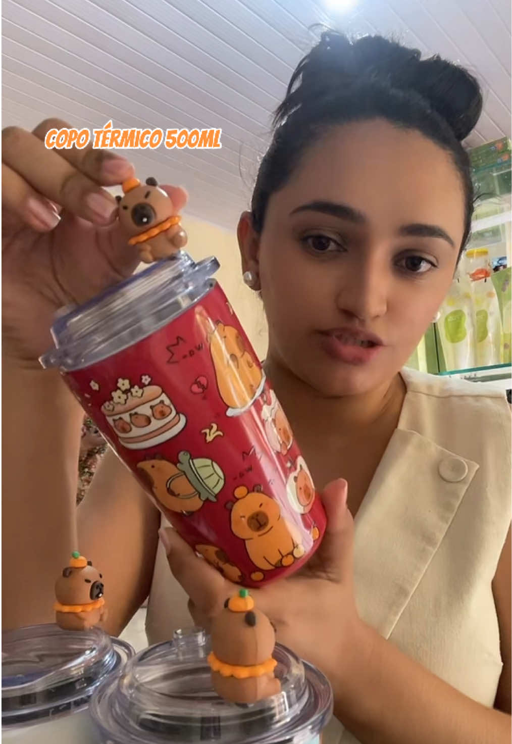 Copo Térmico Capivara 500ml 🤩