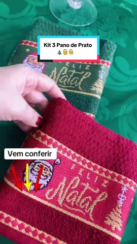 🎄✨ Porque até a sua cozinha merece entrar no clima do Natal! ✨🎄 Deixe seus momentos ainda mais especiais com o kit de 3 panos de prato natalinos — perfeitos para trazer charme, cor e alegria à sua rotina! ❤️💚 Com estampas encantadoras e tecido de alta qualidade, eles unem beleza e funcionalidade, secando super bem e decorando sua cozinha com o verdadeiro espírito natalino. 🎁 Perfeito para usar, presentear ou deixar sua casa com aquele toque festivo e acolhedor! 🛒 Garanta já o seu kit e leve o clima de Natal para cada cantinho da sua cozinha! 🎅✨ : #NatalEncantado #DecoraçãoNatalina #CasaDecorada #Natal2025 #tiktokshop 