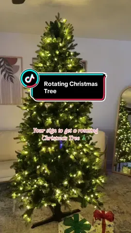 I cannot wait to fully set it up omg! 😍✨ #christmastree #rotatingchristmastree #christmas #holidays #ttshop 