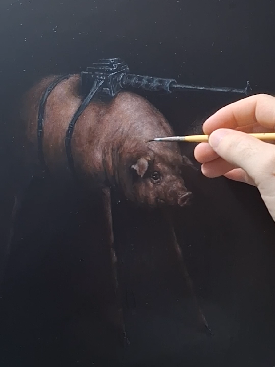 robo Cop #robocop #animals #cuteanimals #tilley #art 