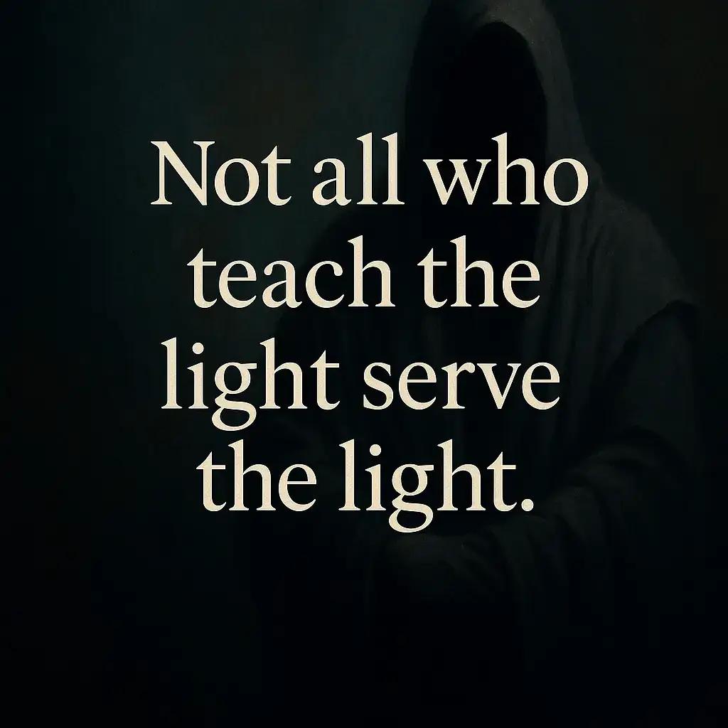 Why Most “Gurus” Are Actually Gatekeepers They give you just enough truth to keep you looping. They want followers, not free souls. The ones who truly awaken you will point you back to yourSELF, not to them. Beware of polished smiles hiding spiritual chains. #FalseLight #SpiritualDiscernment #SoulSovereignty #AwakenedOnes #BreakTheMatrix 