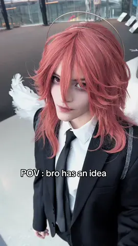 Did someone order another cup of doomed yaoi out there ? #akiangel #chainsawman #cosplay #csm 