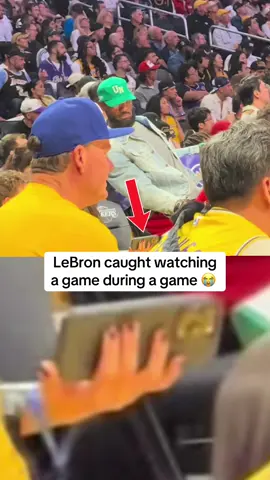 LeDad gotta make sure he watches Bryce too ❤️ #lebron #brycejames #lakers #NBA #family (via @LakersLens)