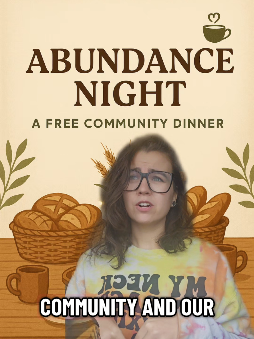 🍝 Free Community Dinner — Everyone Welcome! ☕ Join us for a comforting, home-cooked meal at Abundance Night. This night's menu includes: ✨ Spaghetti Bake (meat or meat-free option) ✨ Garlic Bread ✨ Side Salad ✨ Plus free (coffee pot) coffee, lemonade, and dessert! No cost, no judgment — just good food and good company. You’re welcome to dine in and stay awhile or take your meal to go. Because no one should ever have to wonder where their next meal is coming from. ❤️ . . . . . . . #snapbenefits #foodstamps #foodpantry #freemeal #indiana 