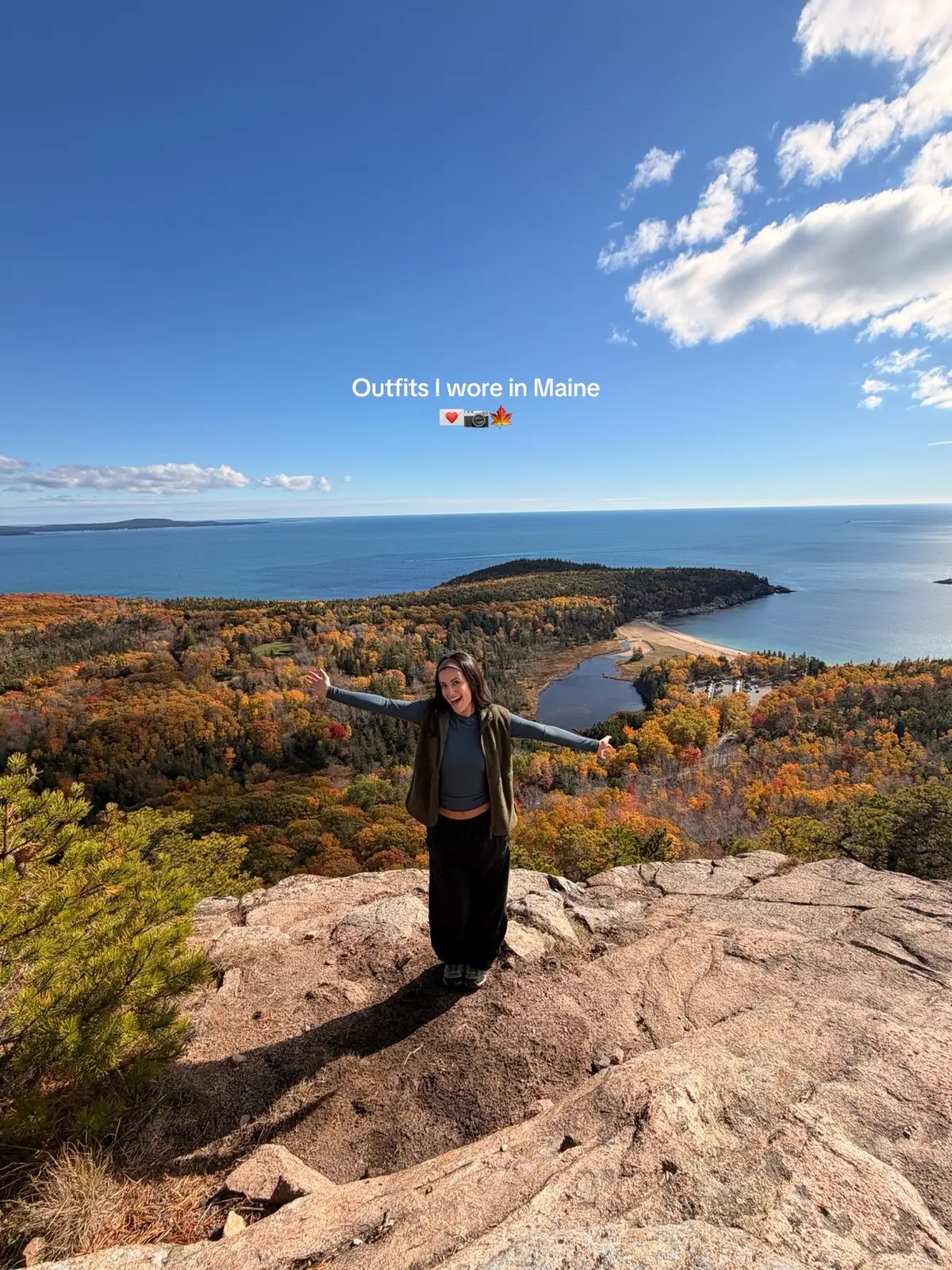Easily one of the best trips ever #maine #outfitideas #falloutfits #ootdinspo #hikingoutfit 