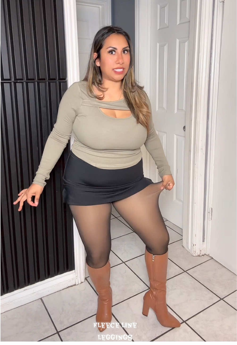 Thermal fleece line leggings! #leggings #fallfashion #tiktokshopblackfriday #tiktokshopcybermonday #fashion 